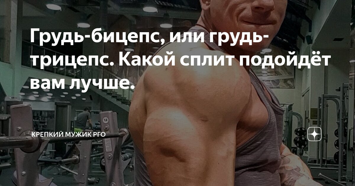 грудь и бицепс или трицепс