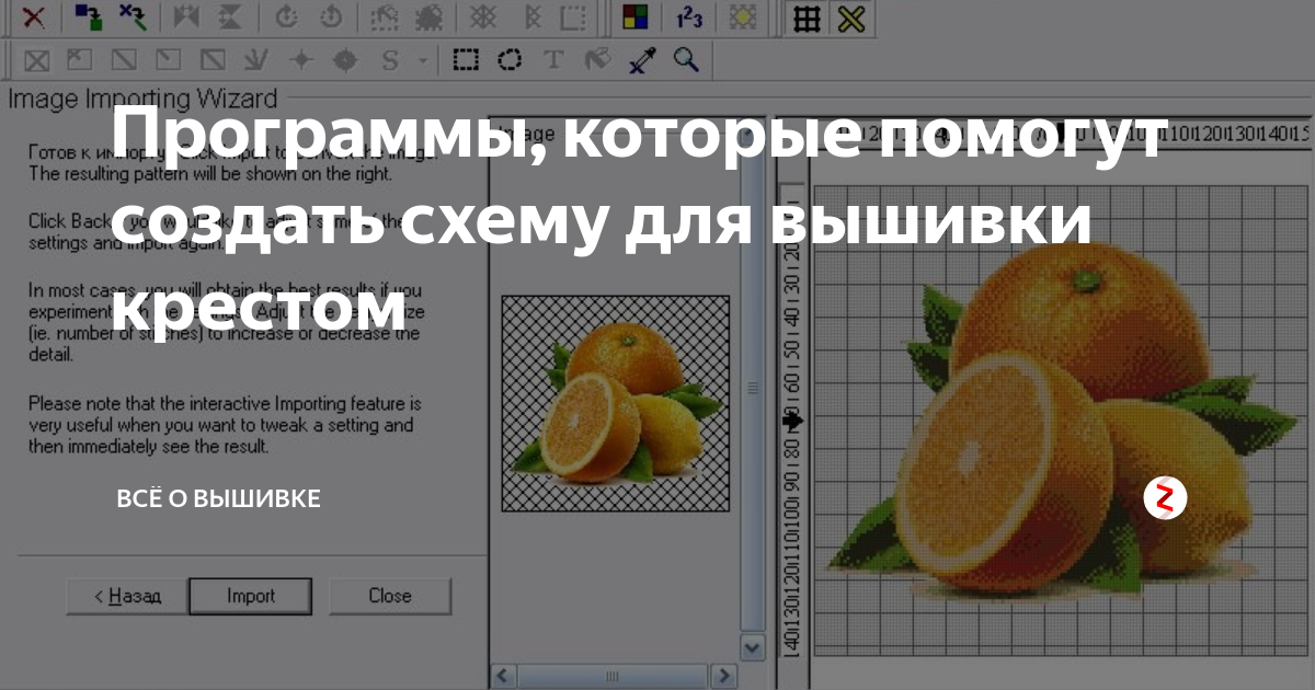 Из фото схему для вышивки программа