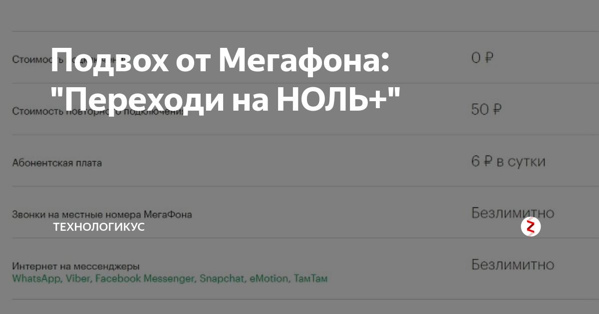 Мегафон план переходи на ноль мегафон