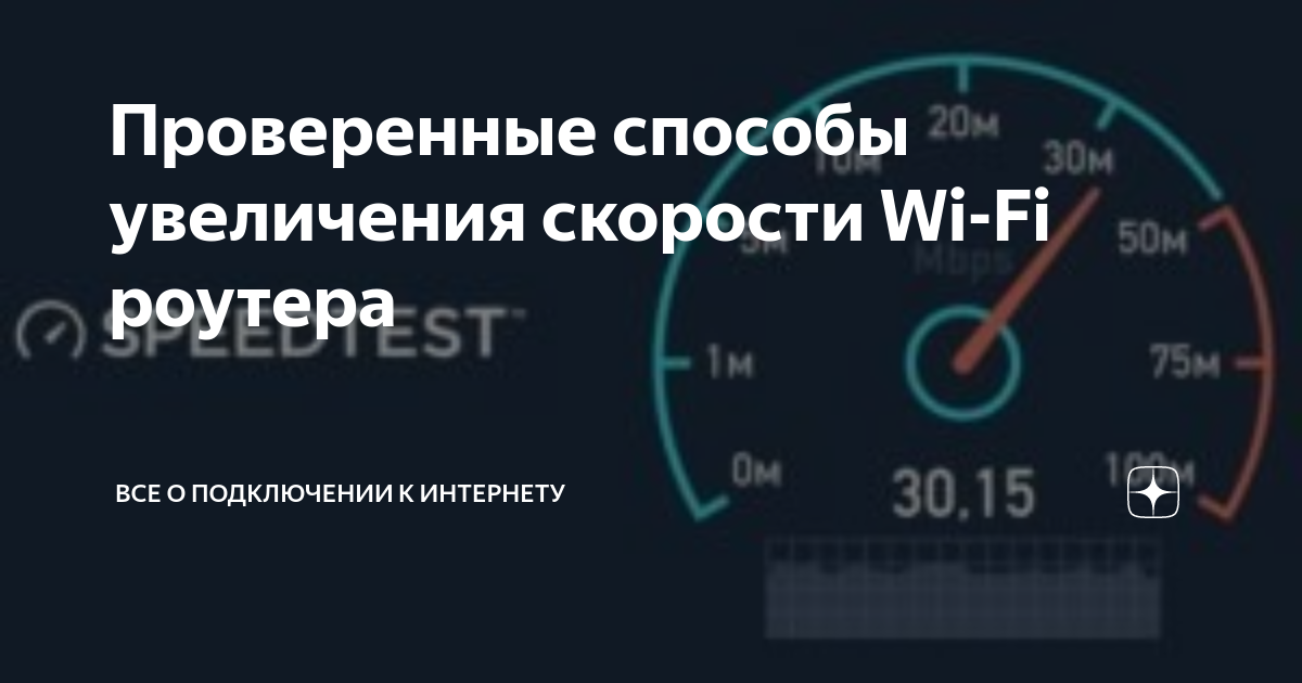 Низкая скорость интернета по WIFI.