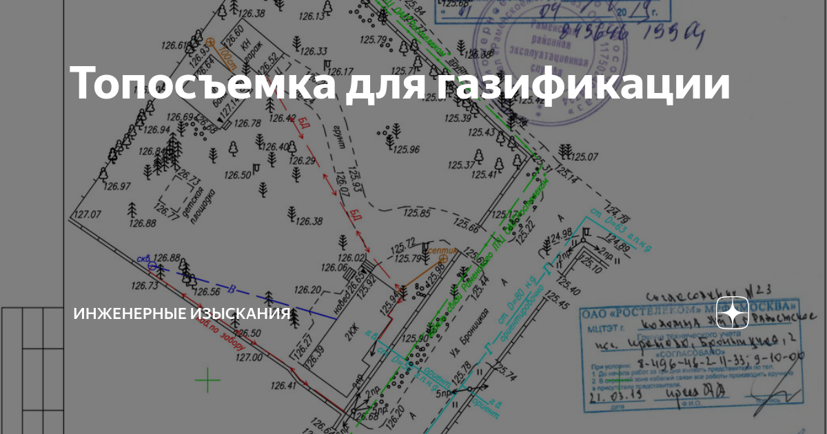 Топографическая карта для газификации дома где взять