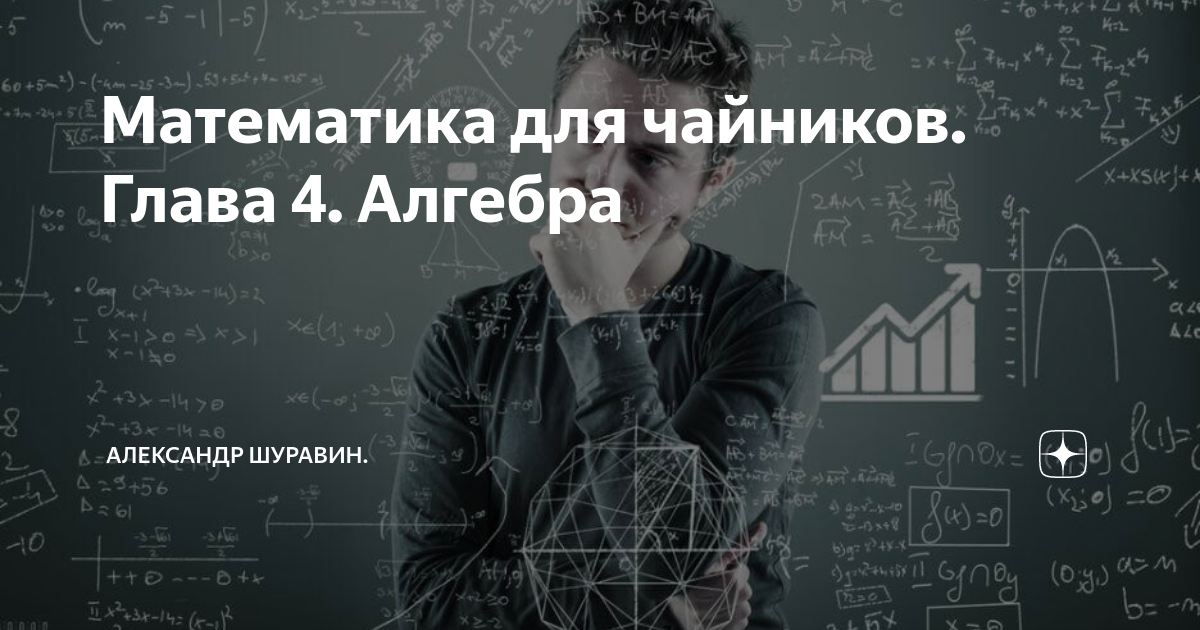 Математика для чайников. Глава 4. Алгебра | Александр Шуравин. | Дзен