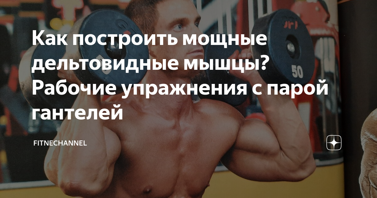Как построить мощные дельтовидные мышцы? Рабочие упражнения с парой ...
