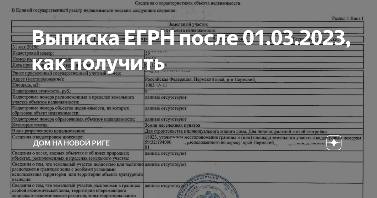 Выписка ЕГРН после 01.03.2023, как получить | Ваш Дом в Подмосковье | Дзен