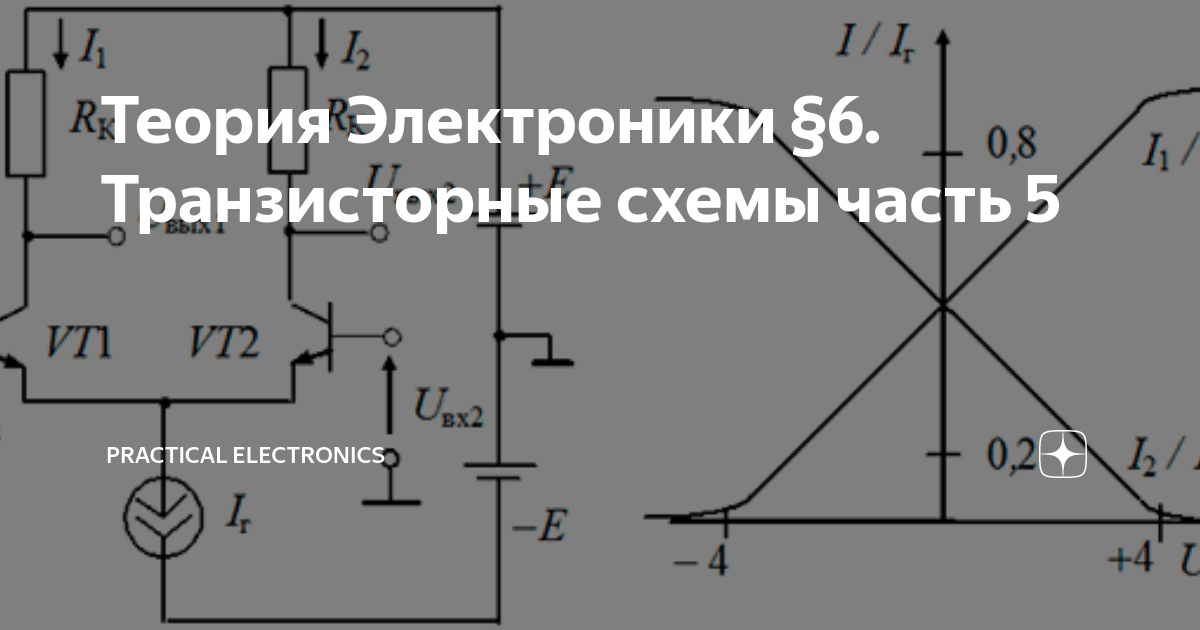 Основы теории транзисторов и транзисторных схем