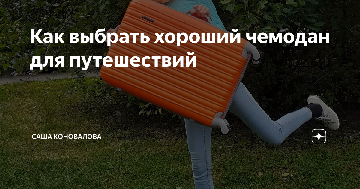 Как выбрать хороший чемодан для путешествий | Саша Коновалова | Дзен
