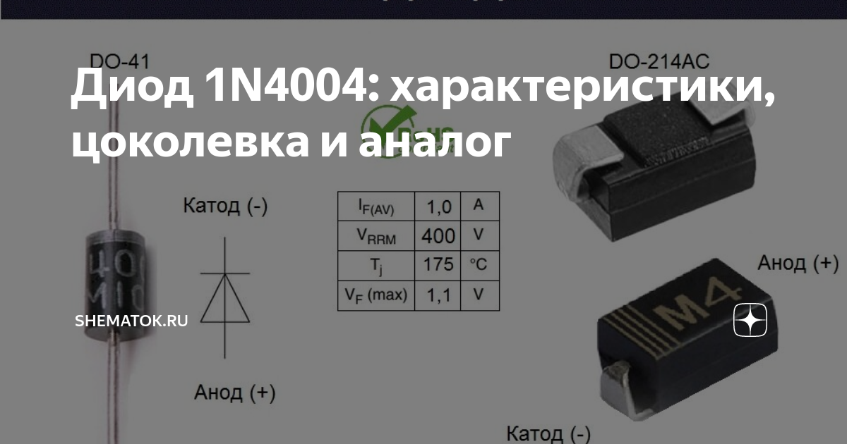 Аналог диода. 1n4004 диод. Диод n4004 характеристики. Маломощный выпрямительный диод 1n4004. Диод 1n4004 цоколевка.