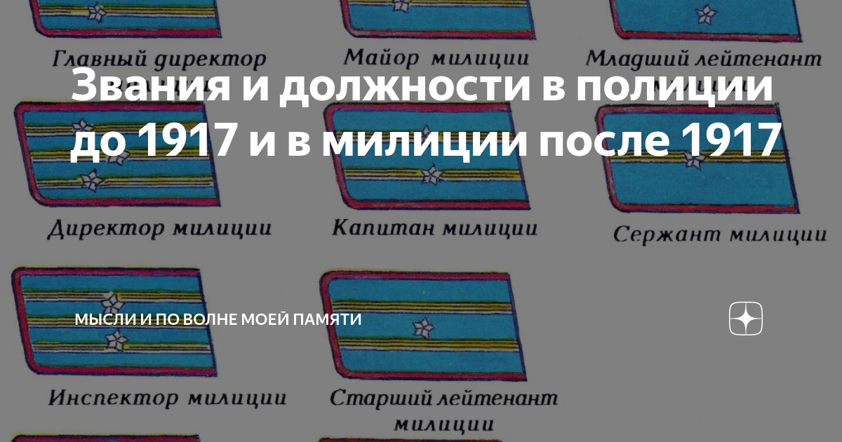 Младшие звания в полиции