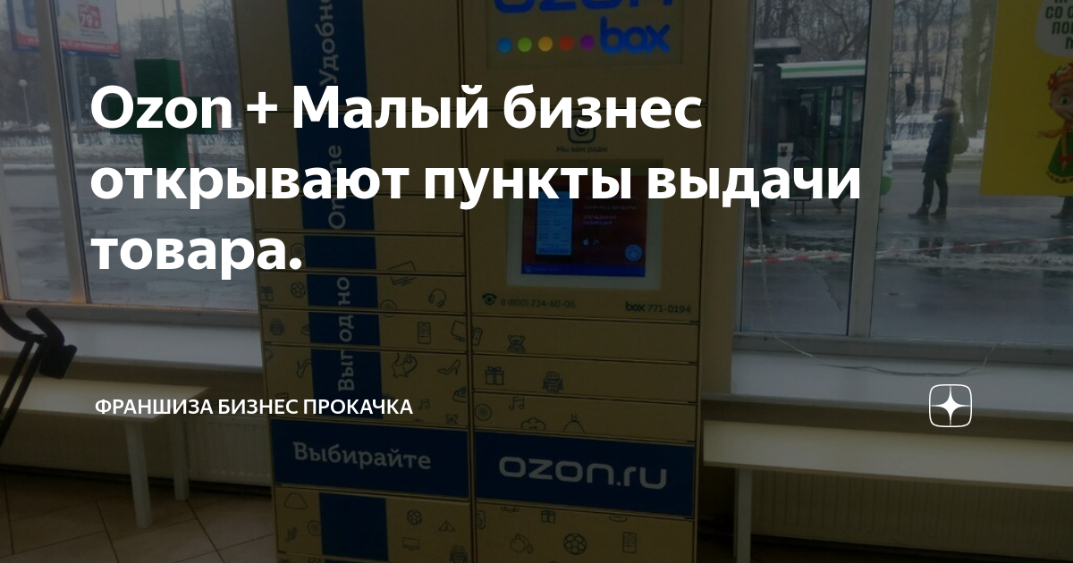 Ozon + Малый бизнес открывают пункты выдачи товара. | Франшиза Бизнес ...