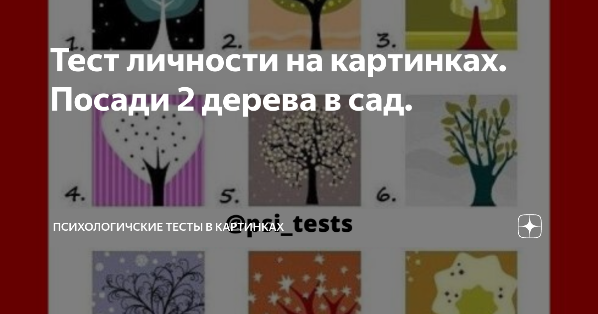 Тест на личность в картинках