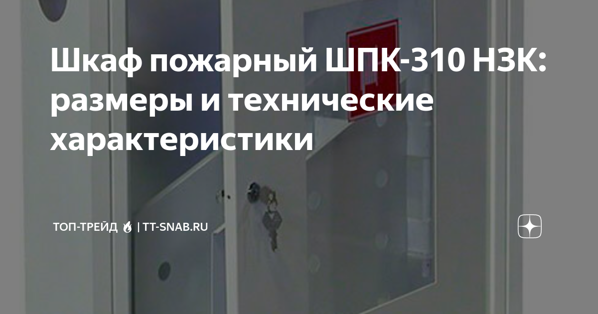 Шкаф пожарный шпк 310 нзк левый