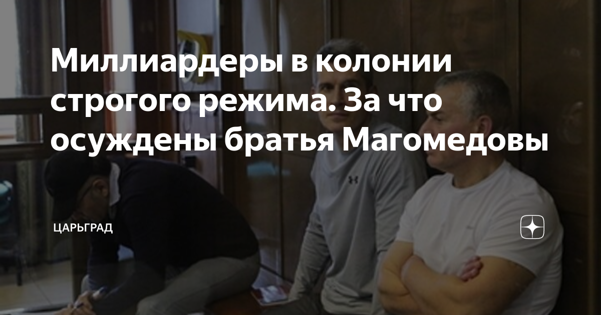Миллиардеры в колонии строгого режима. За что осуждены братья ...