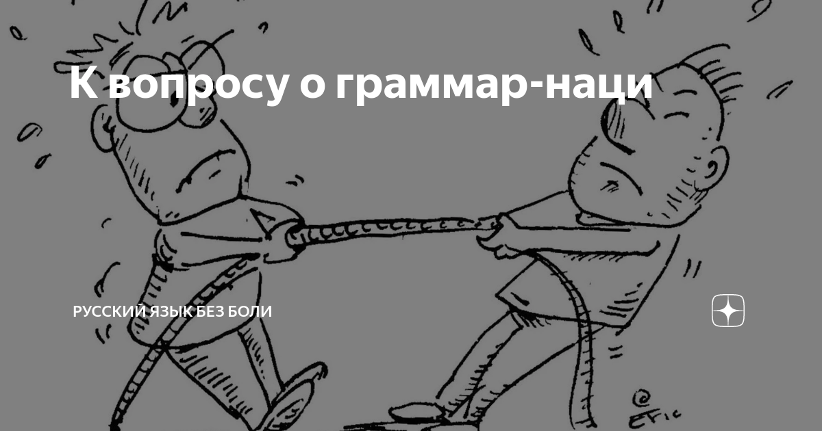 К вопросу о граммар-наци | Русский язык без боли | Дзен