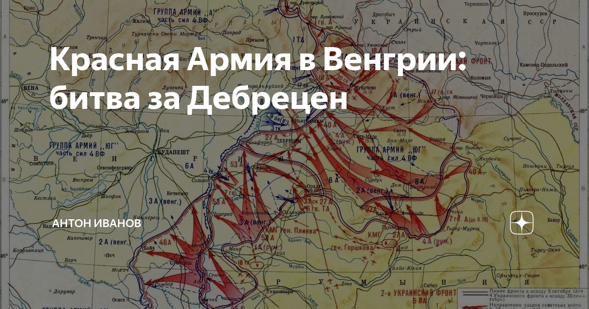 Дебреценская операция карта