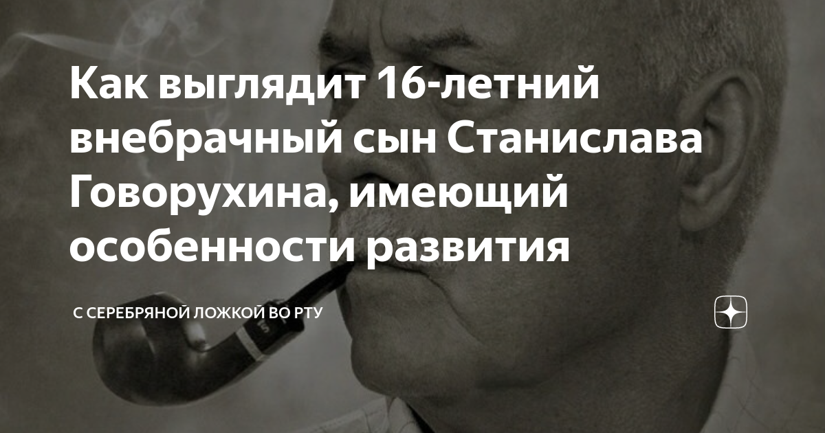 Как выглядит 16-летний внебрачный сын Станислава Говорухина, имеющий ...