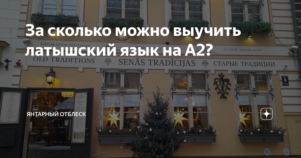 За сколько можно выучить латышский язык на А2? | Янтарный отблеск | Дзен