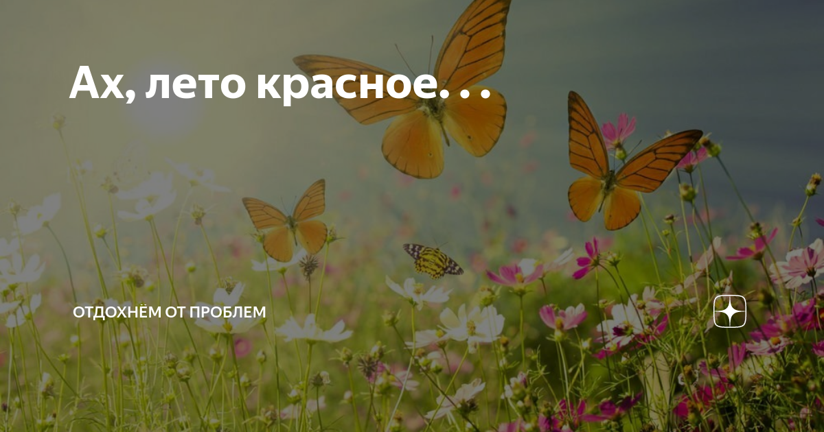 Эх лето красное. Ах лето красное.