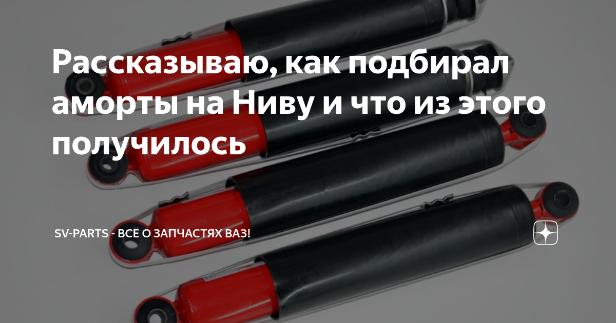 Рассказываю, как подбирал аморты на Ниву и что из этого получилось | Sv ...