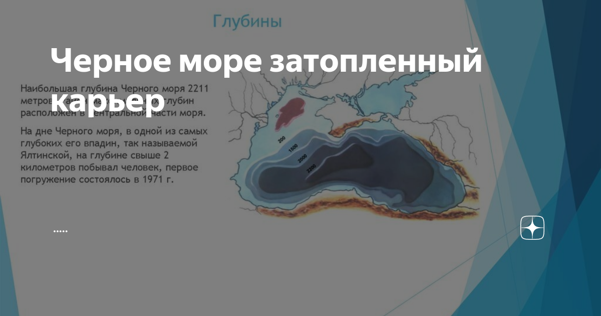 Черное море глубина максимальная и средняя