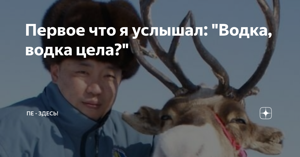 Первое что я услышал: "Водка, водка цела?" | Пе - здесь! | Дзен