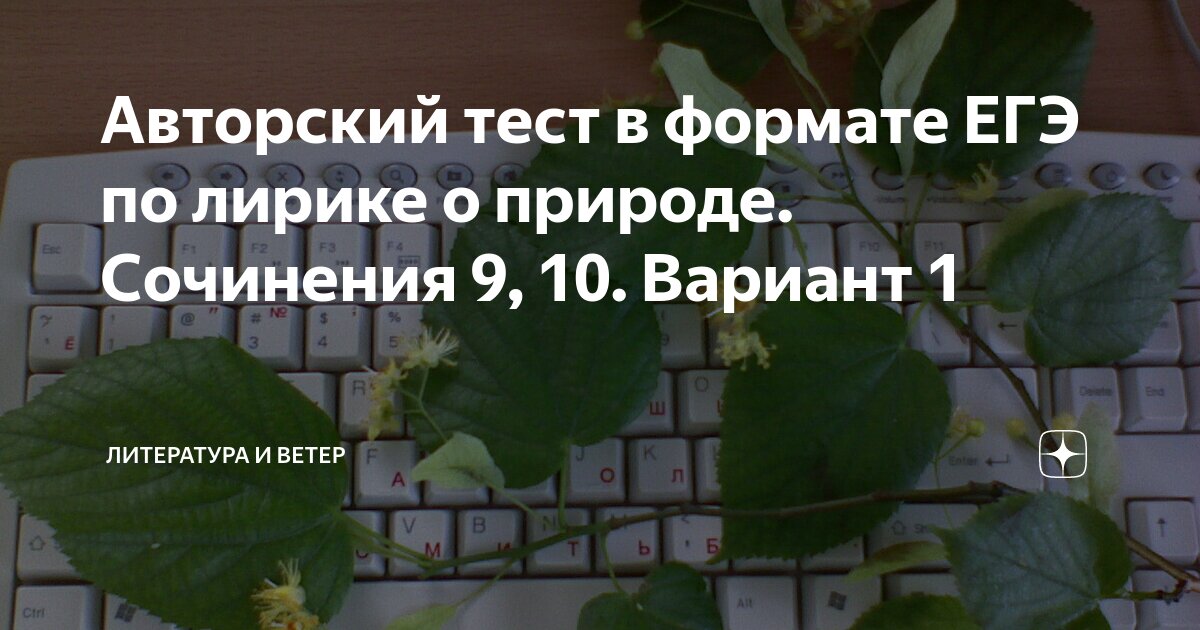 тест в формате егэ