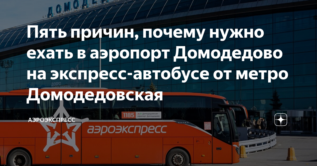 Пять причин, почему нужно ехать в аэропорт Домодедово на экспресс