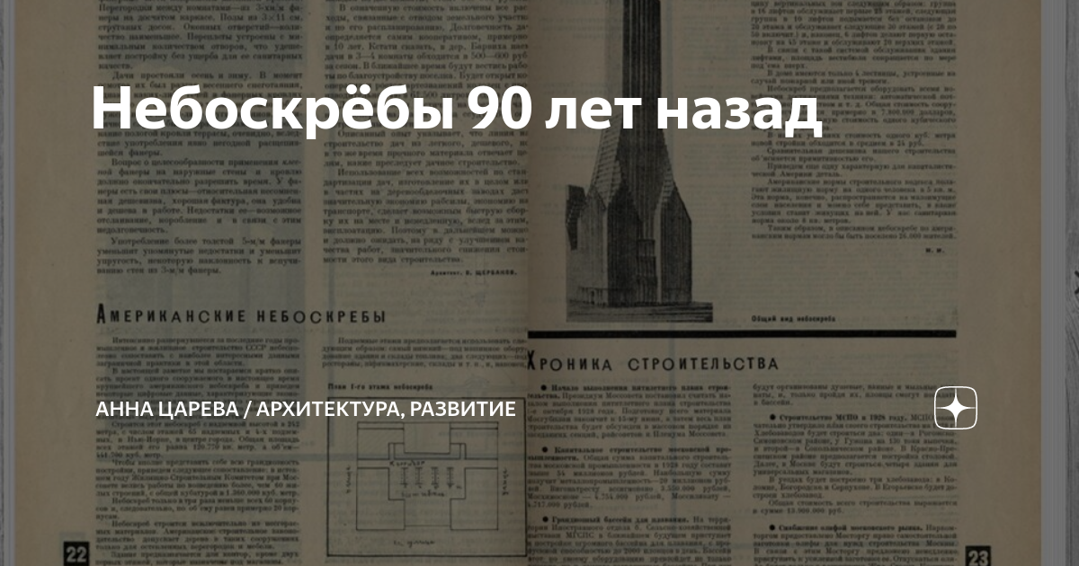 Небоскрёбы 90 лет назад | Анна Царева / Архитектура, развитие | Дзен