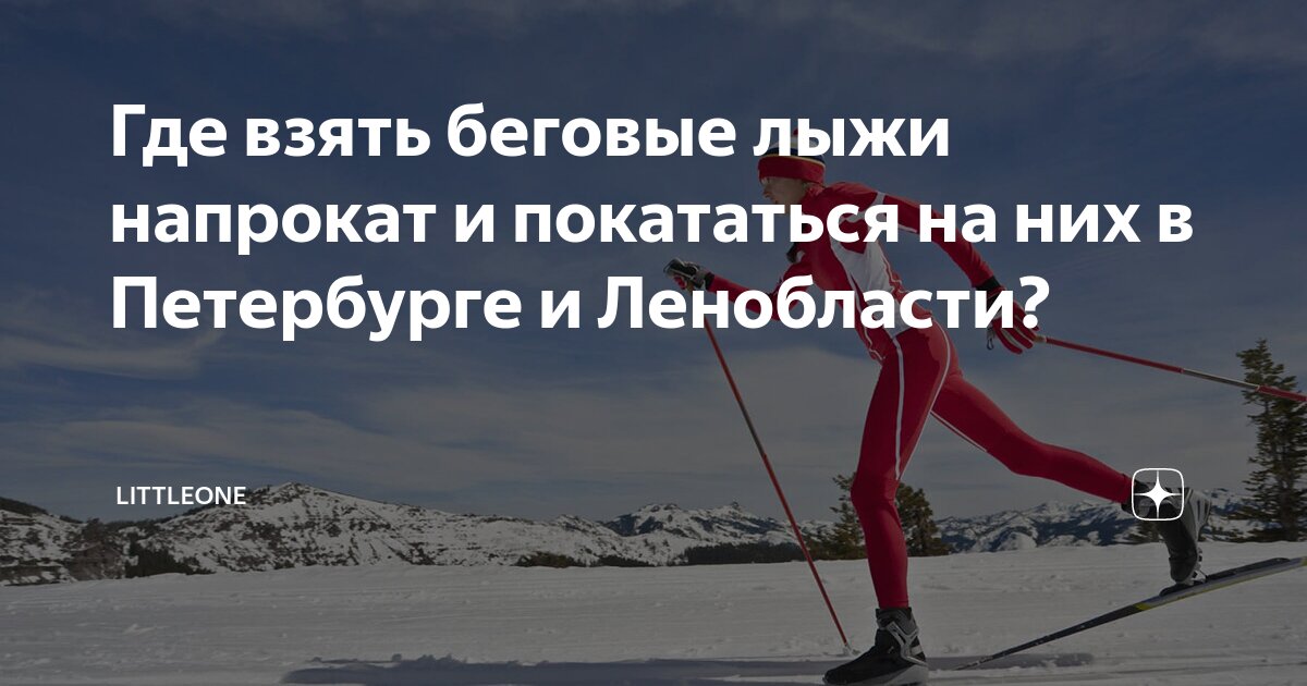 Где взять беговые лыжи напрокат и покататься на них в Петербурге и ...