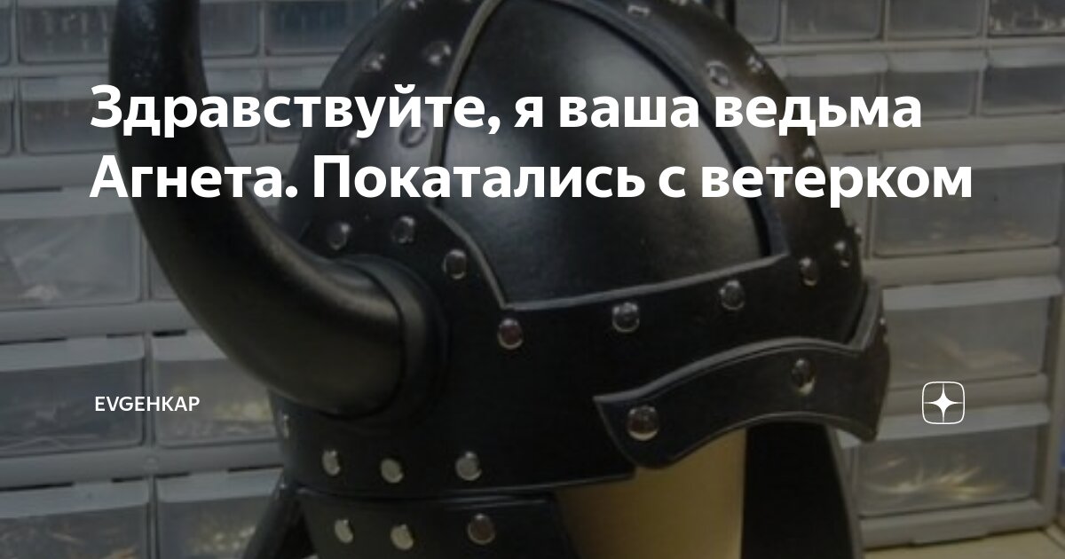Здравствуйте, я ваша ведьма Агнета. Покатались с ветерком | Evgehkap | Дзен