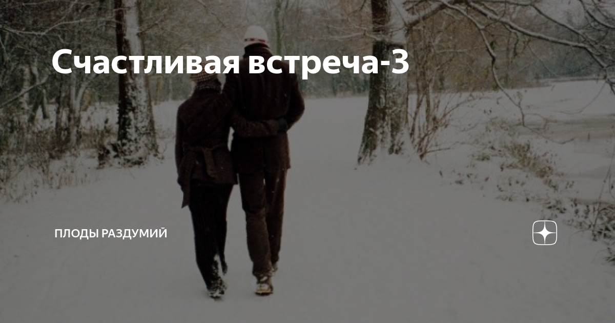 Счастливая встреча-3 | Плоды раздумий | Дзен