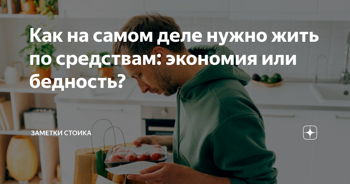 жить по средствам это как