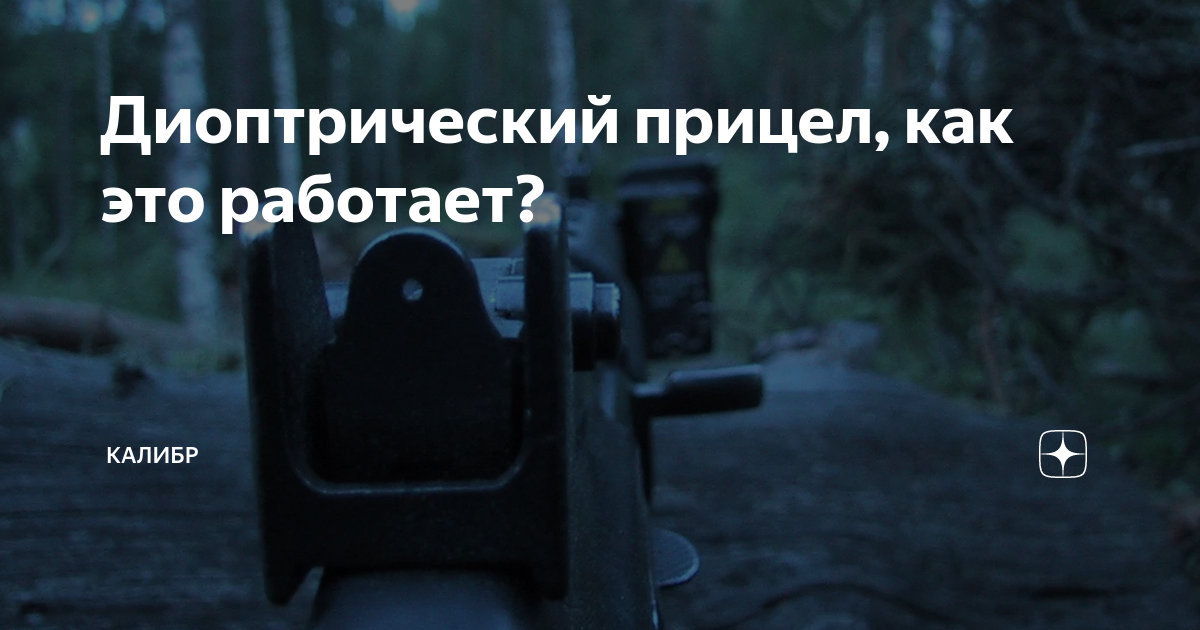 Как сделать диоптрический прицел?