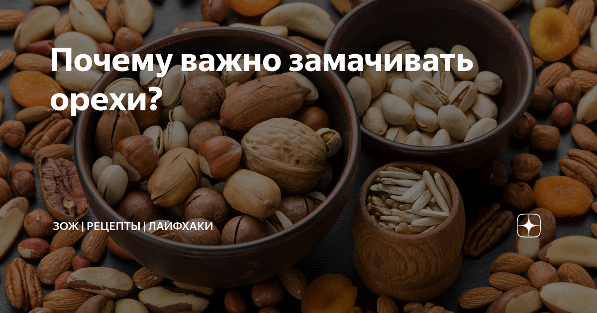 Почему важно замачивать орехи? | ЗОЖ | Рецепты | Лайфхаки | Дзен