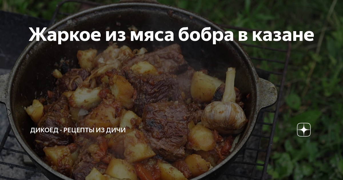 Жаркое из говядины с овощами в казане