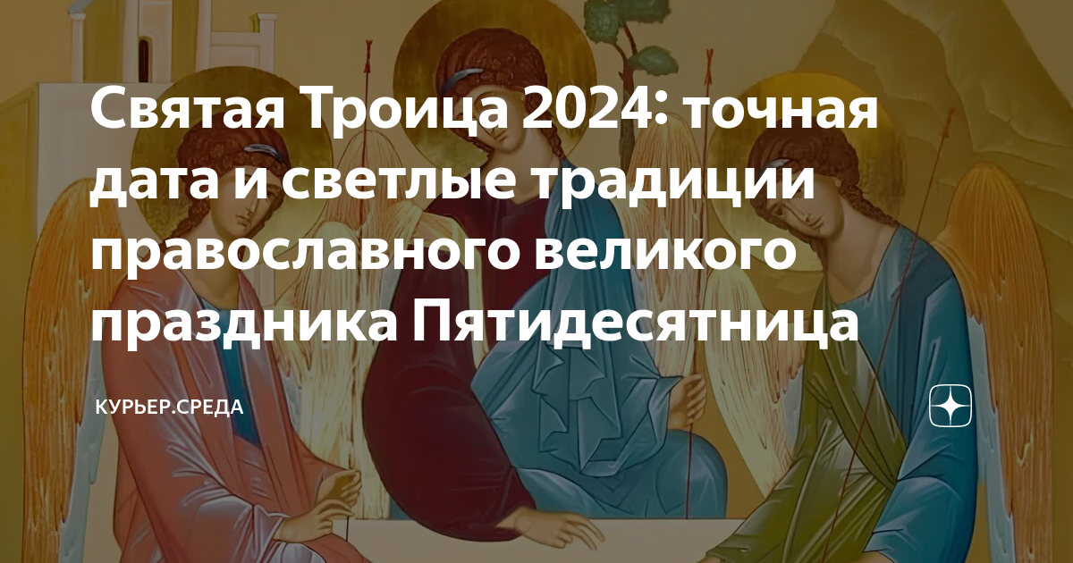 Троица в 2024 году календарь