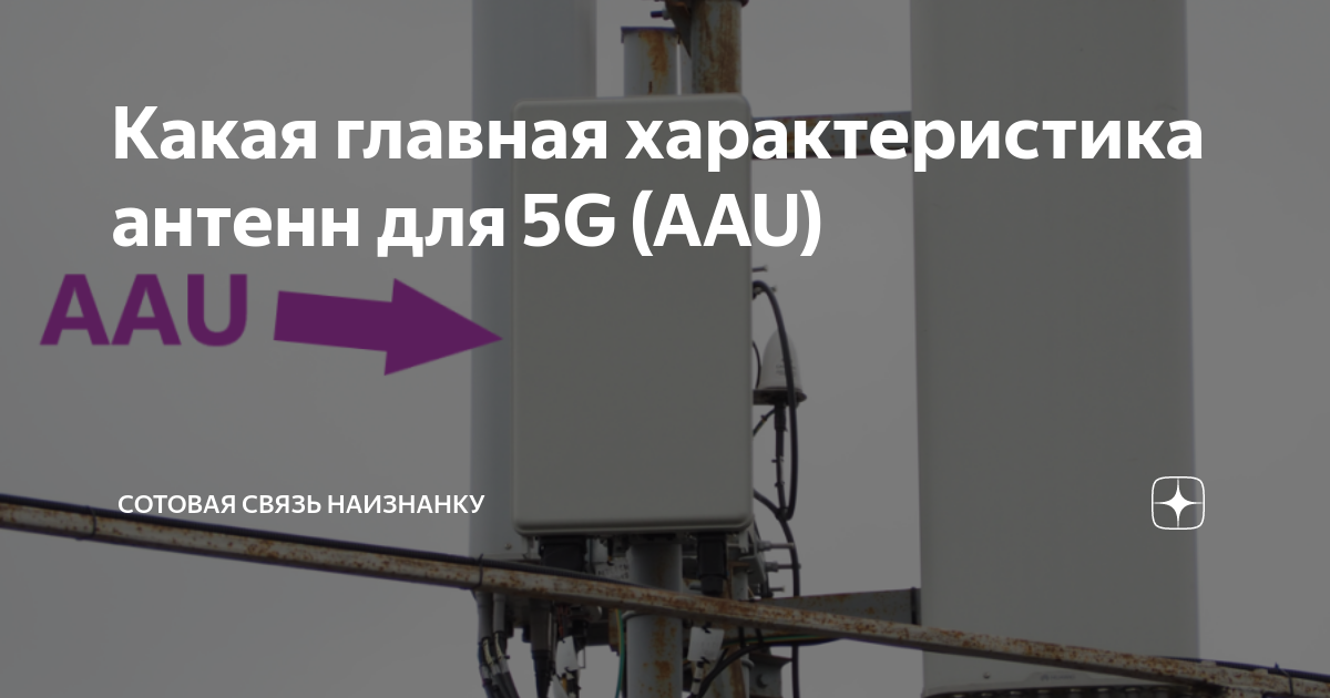 Какая главная характеристика антенн для 5G (AAU) | Сотовая связь ...