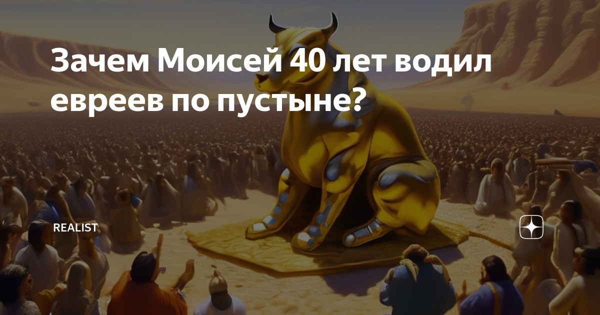 Почему Моисей целых 40 лет водил евреев по пустыне? | Загадки Библии | Дзен