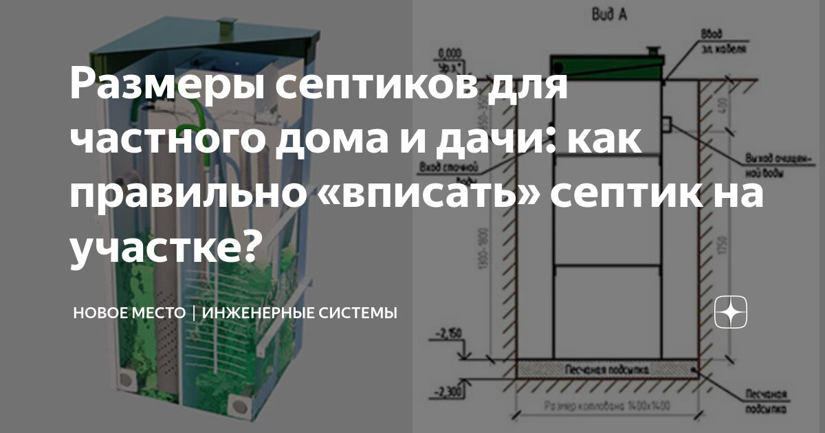 Септики на 5 человек