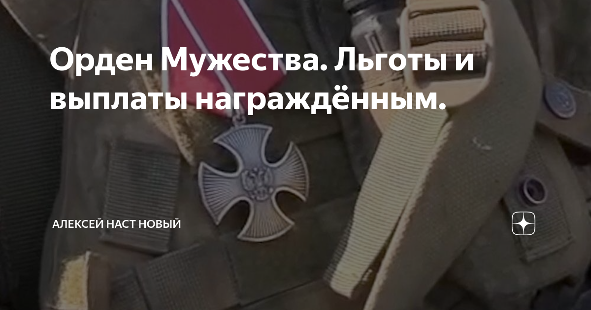Орден Мужества. Льготы и выплаты награждённым. | Алексей Наст Новый | Дзен