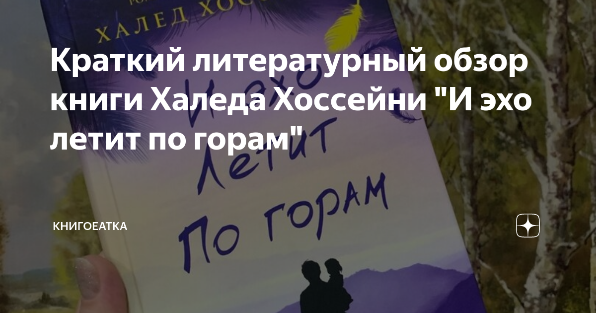 Краткий литературный обзор книги Халеда Хоссейни "И эхо летит по горам ...