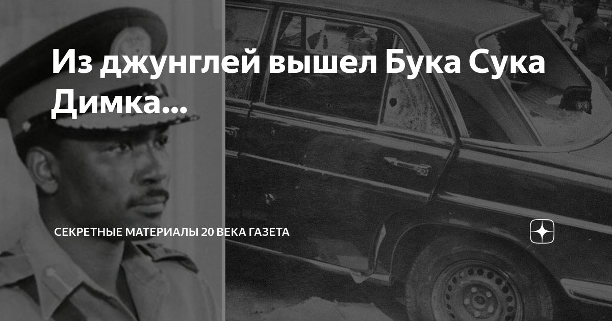 Из джунглей вышел Бука Сука Димка… | Секретные Материалы 20 века | Дзен