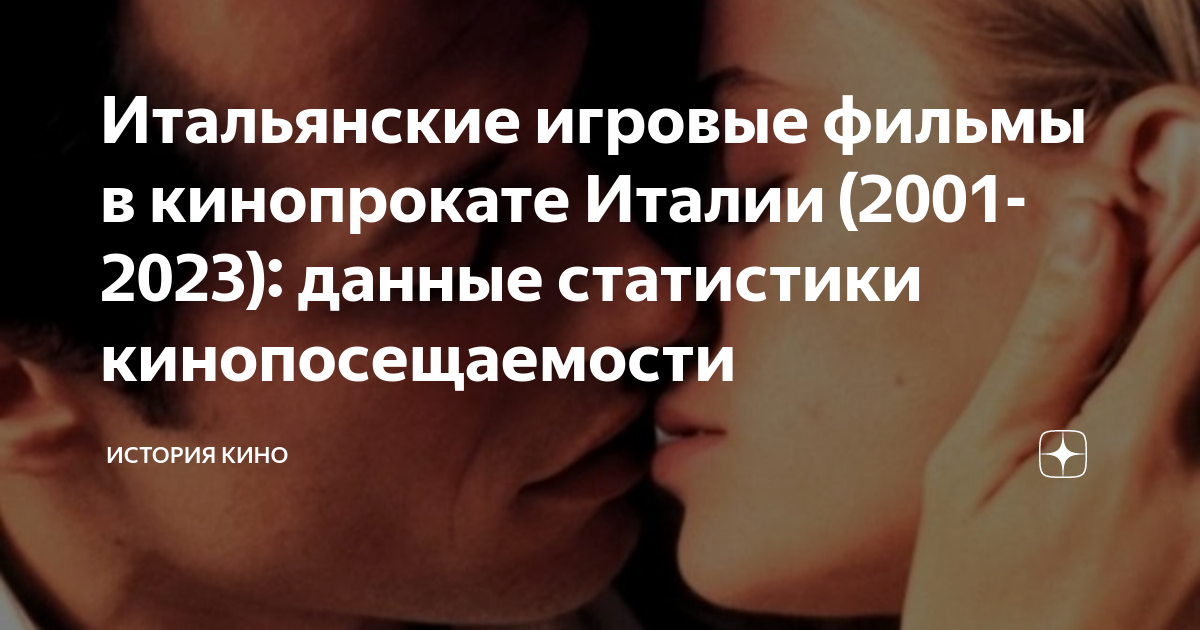 Итальянские игровые фильмы в кинопрокате Италии (2001-2023): данные ...