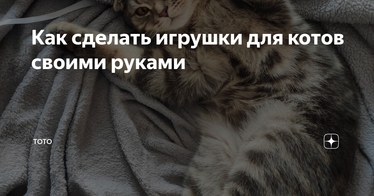 Игрушки для кошек и котят своими руками