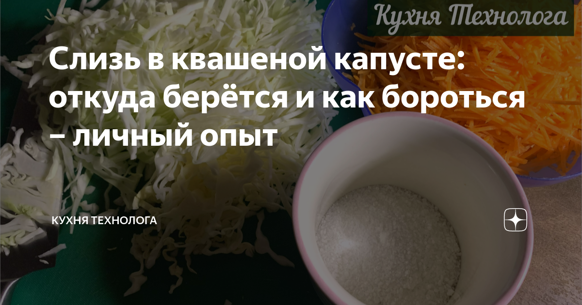 Почему соленая капуста сопливит и склизская, как исправить