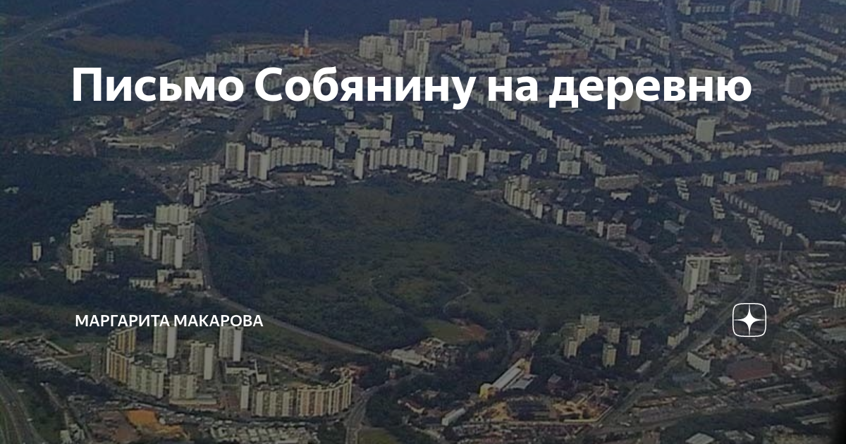 Письмо Собянину на деревню | Маргарита Макарова | Дзен