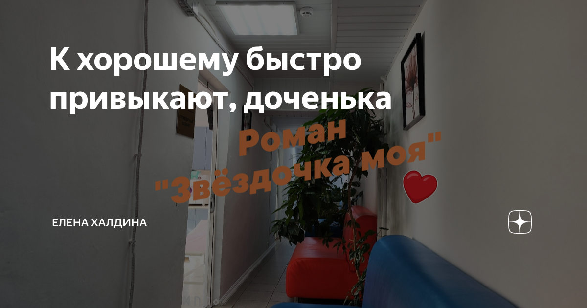 К хорошему быстро привыкают, доченька | Елена Халдина | Дзен
