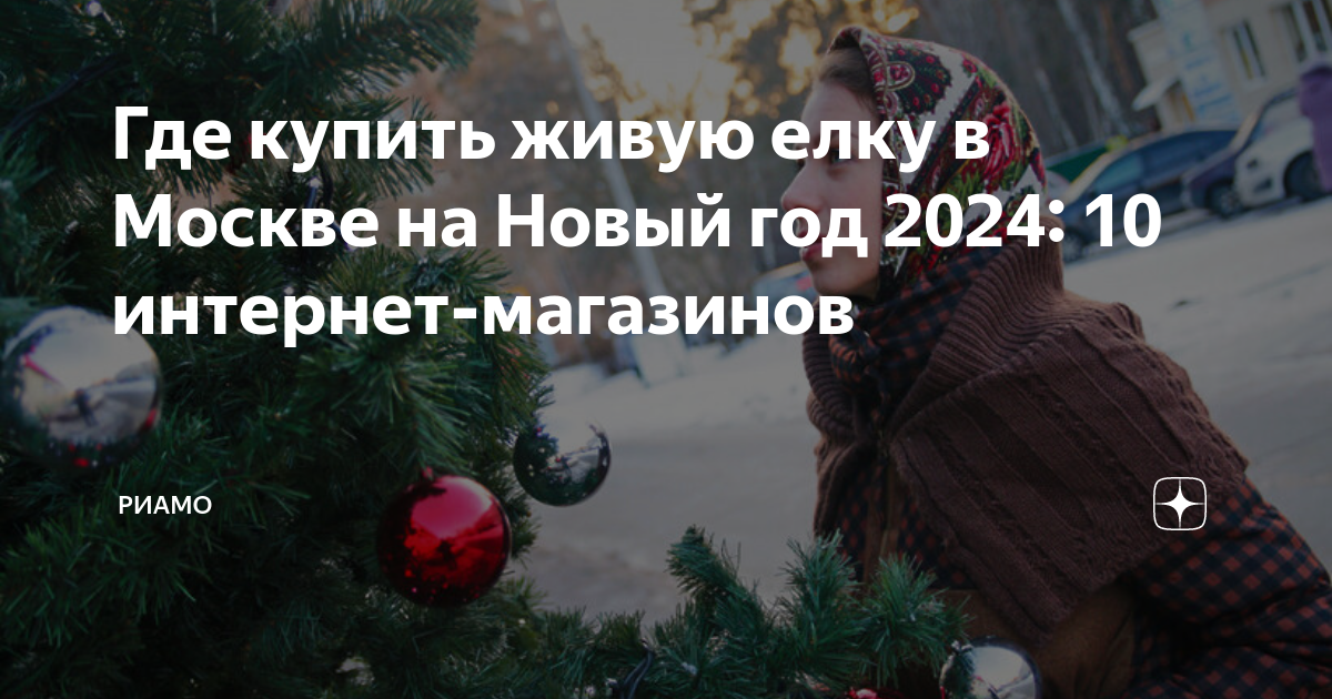 Где купить живую елку в Москве на Новый год 2024: 10 интернет‑магазинов ...