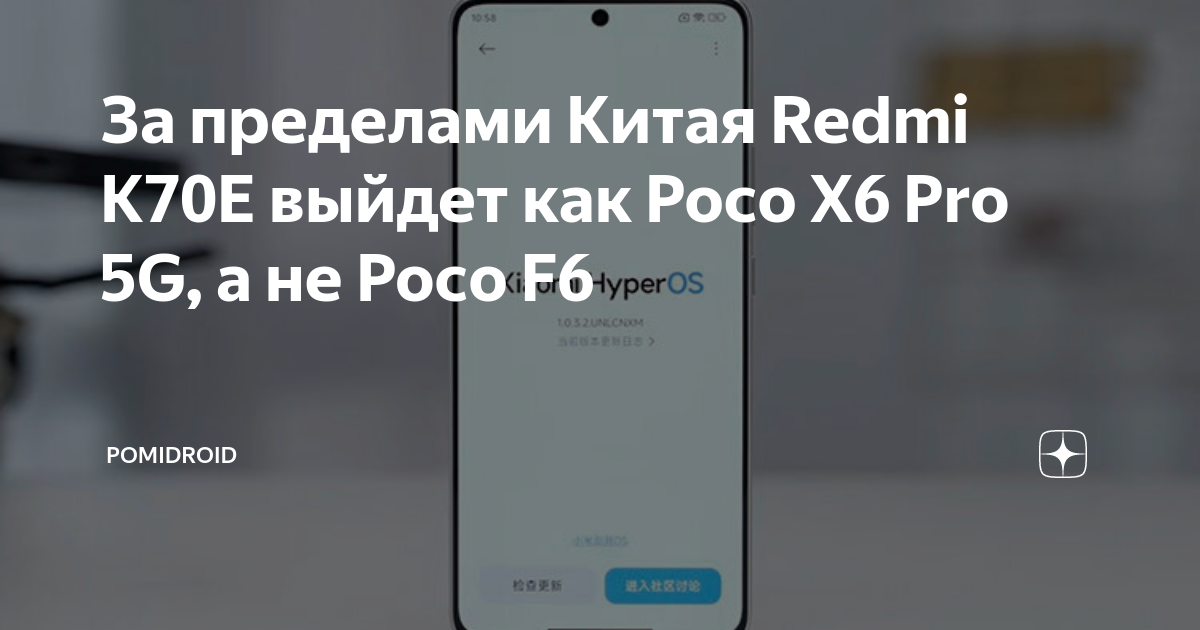 Таким будет Xiaomi Poco F6 Pro: представлен его китайский оригинал —