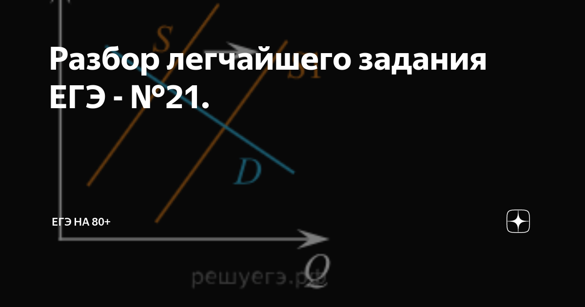Разбор легчайшего задания ЕГЭ - №21. | ЕГЭ на 80+ | Дзен