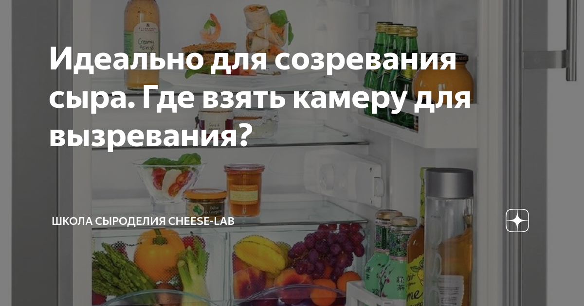 Идеально для созревания сыра. Где взять камеру для вызревания? | Школа ...